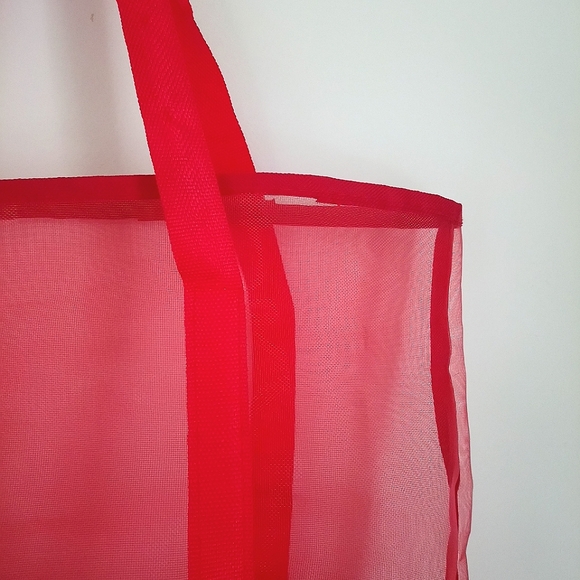 Red Mesh Bookbag - Picture 4 of 4